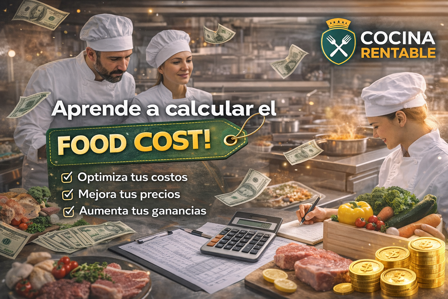 Aprender a calcular el food cost para aumentar la rentabilidad en cocina