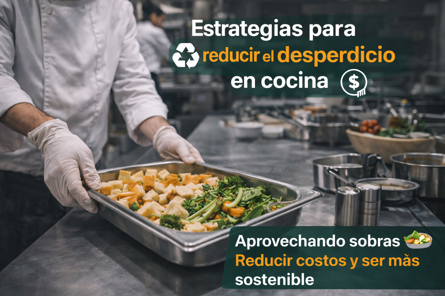 Aprovechamiento de sobras para reducir costos en cocina