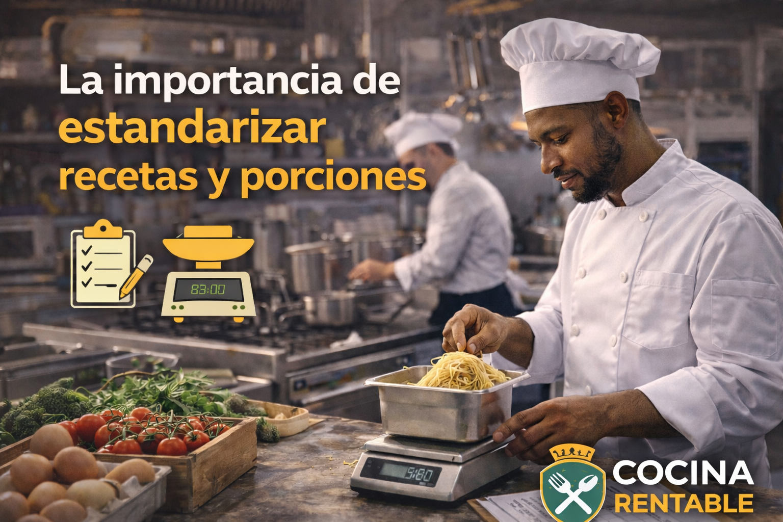 La importancia de estandarizar recetas y porciones en cocina profesional